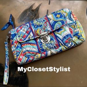 Vera Bradley ALL IN ONE Iphone Pro Max Wristlet Bag Wallet Purse NEW clutch OSFA
